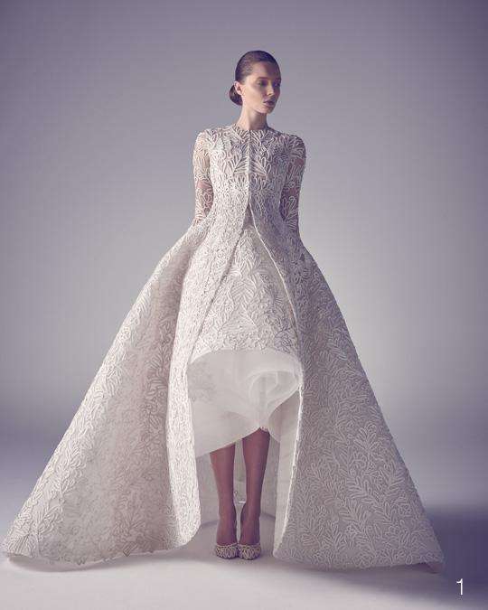 AmazingLong Sleeves Ball Gown Wedding Dresses Latest Lace Applique Bri –  Ballbella